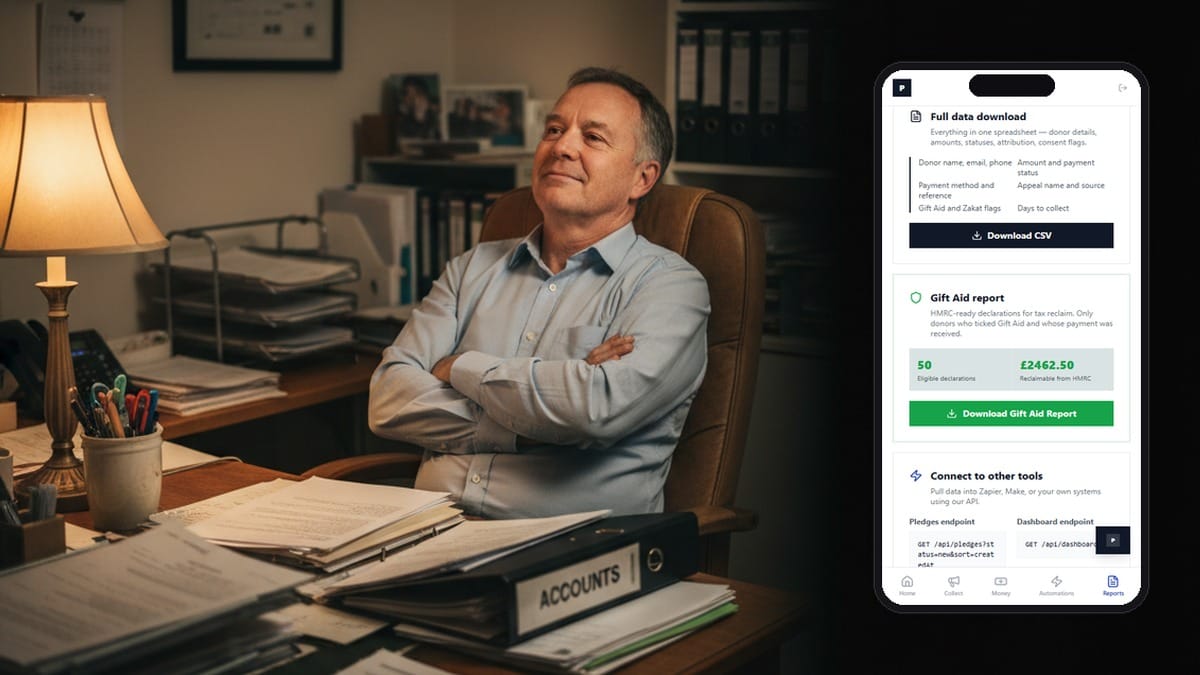 Exporting Gift Aid Declarations for HMRC